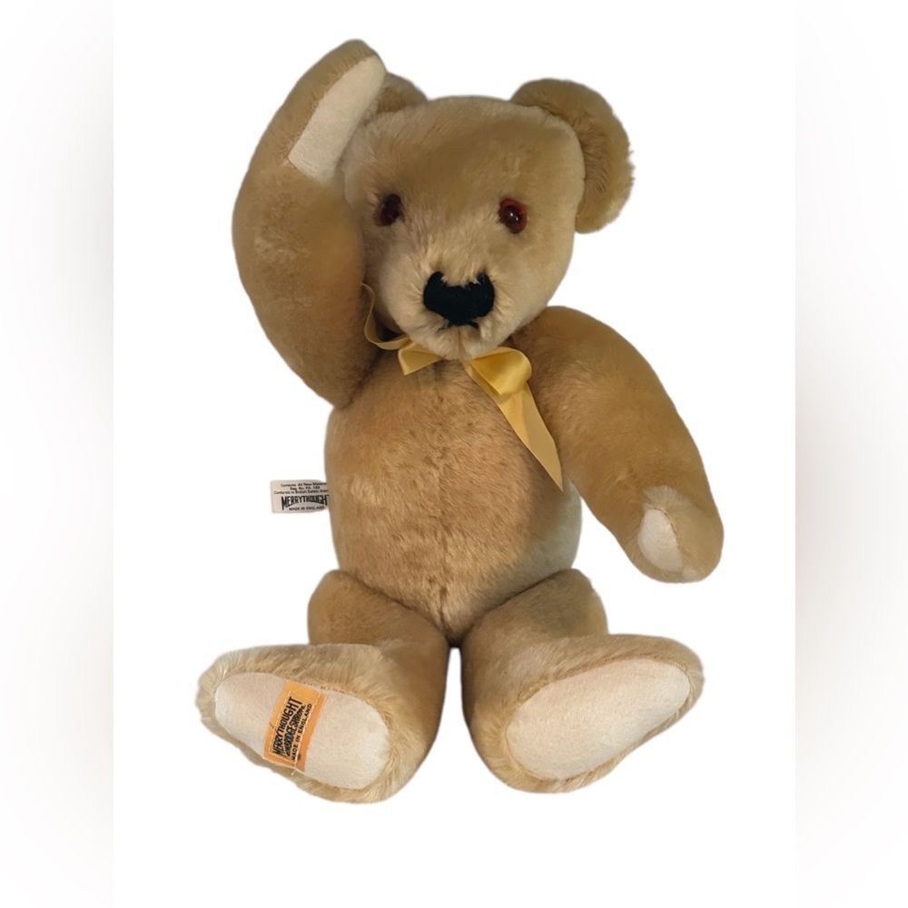 Merrythought Ironbridge Shropshire Teddy Bear Hump Back Artist Hand Signed